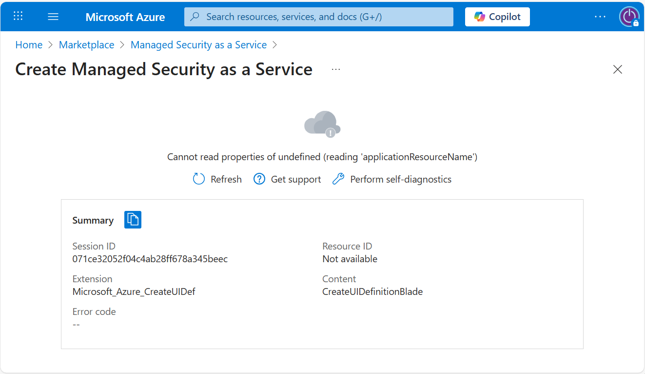 Broken Azue App offer screenshot.